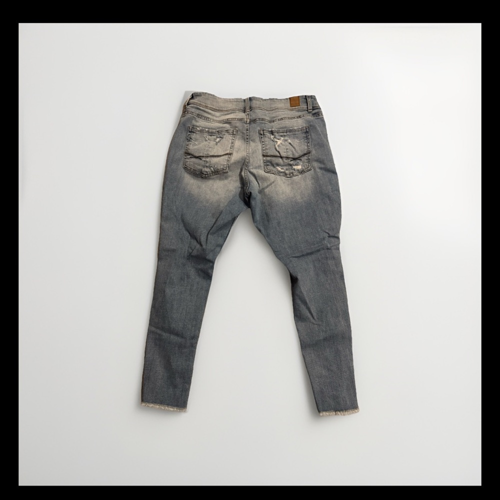 BKE Gabby High Rise Ankle Skinny Jeans - Blue - Picture 3 of 9